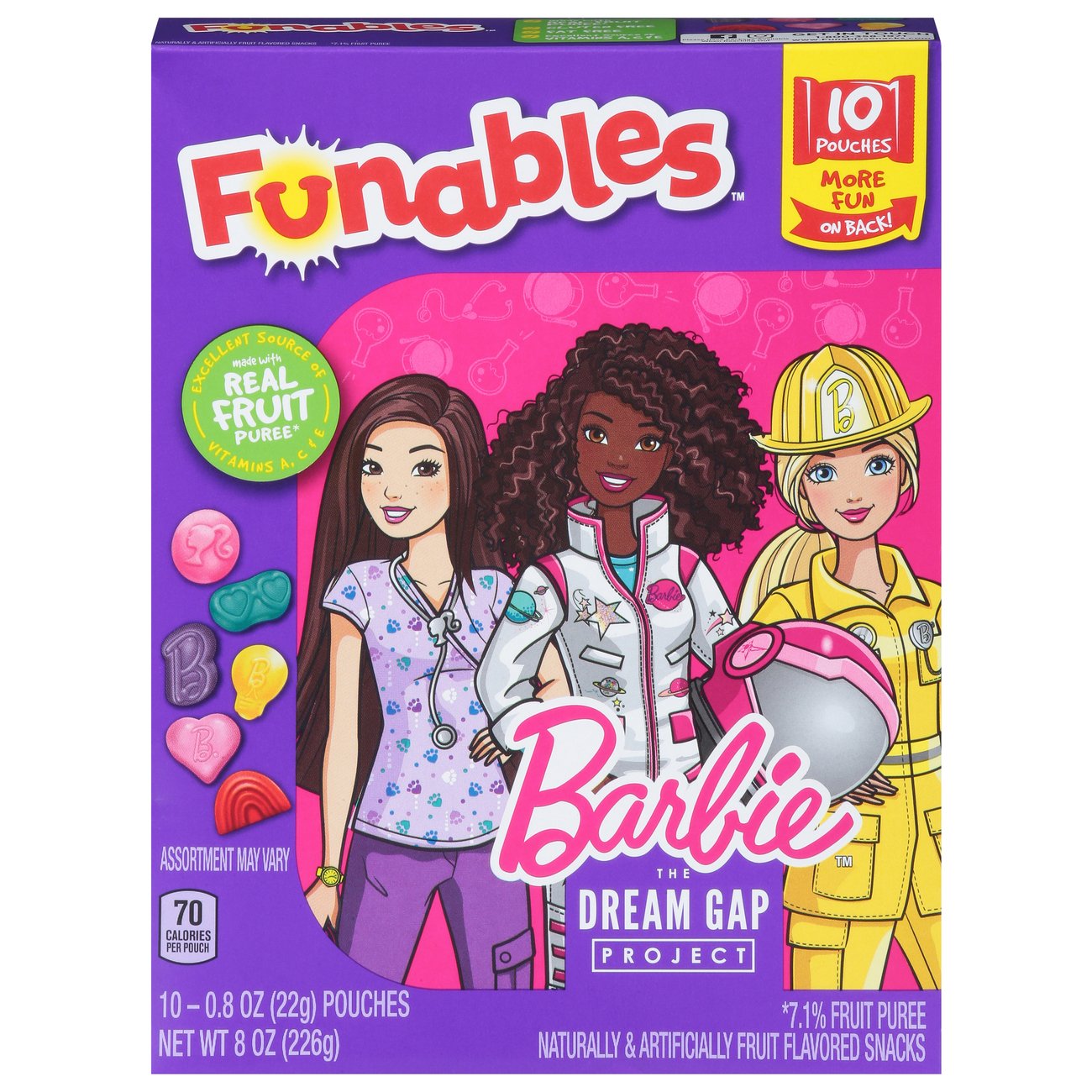 Funables Barbie Fruit Snacks Shop Fruit Snacks at HEB