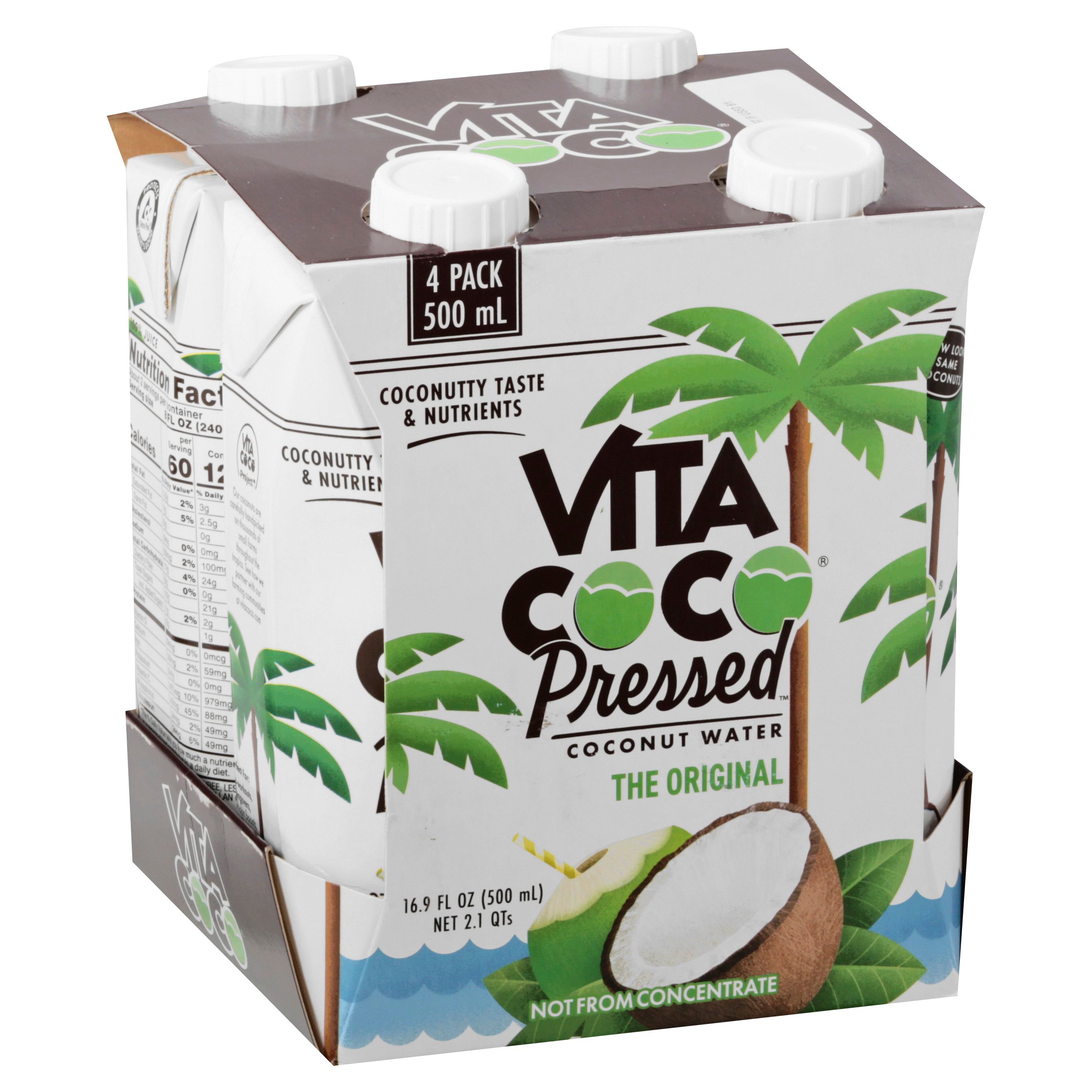 Vita Coco Pressed Original Coconut Water 16.9 oz Bottles Shop Coconut water at HEB