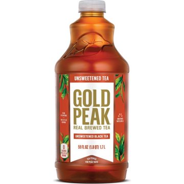 Gold Peak Unsweetened Black Tea Bottle, 59 oz