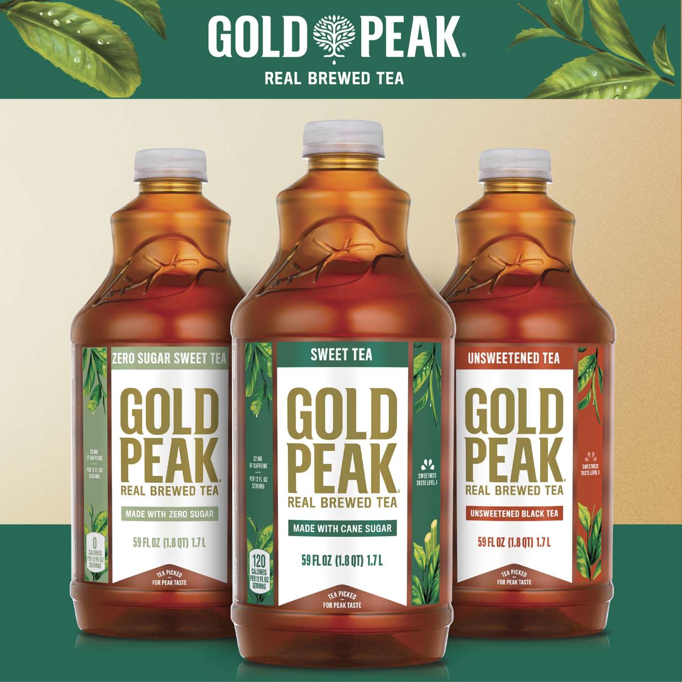 Gold Peak Unsweetened Tea; image 2 of 7