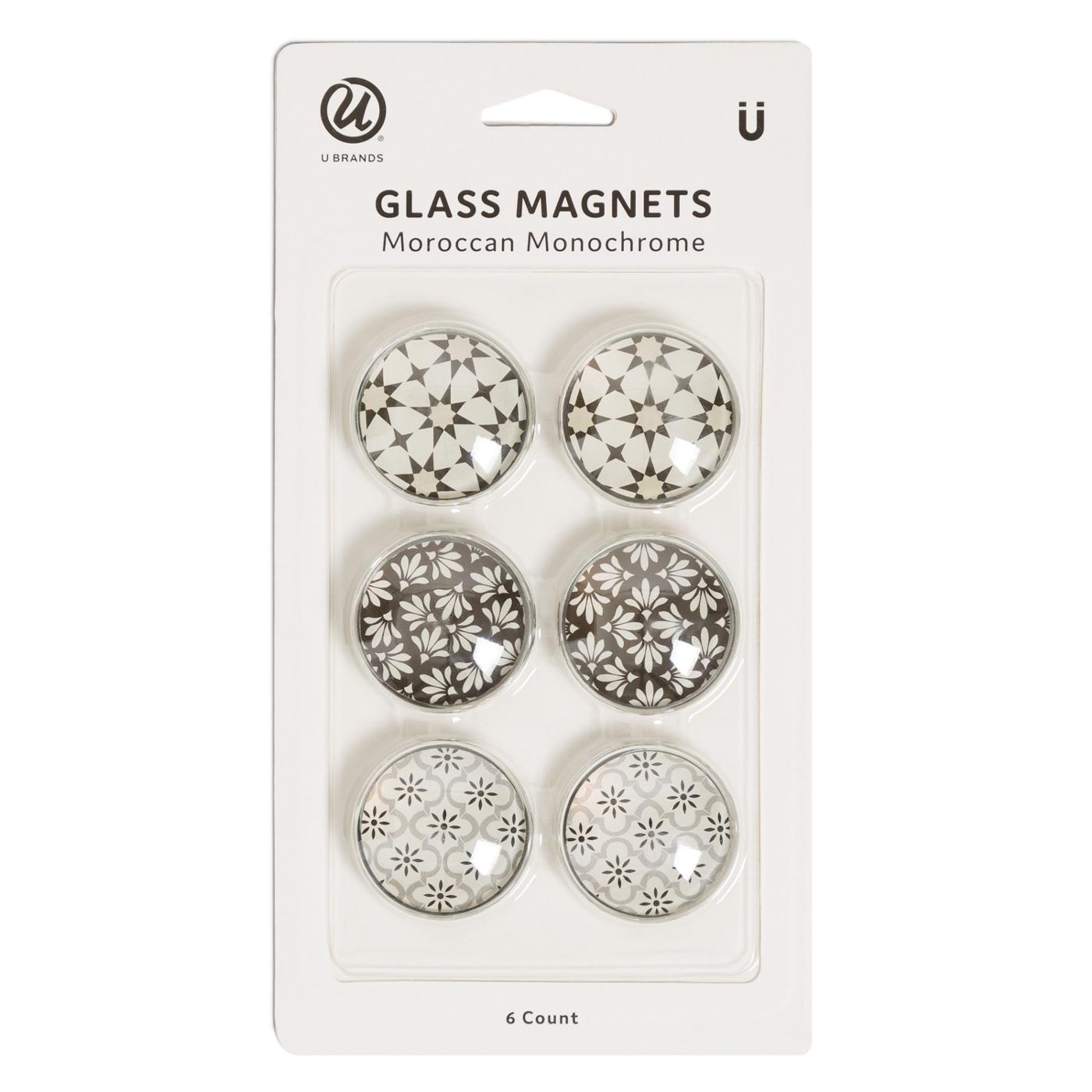 U Brands Glass Magnets - Moroccan Monochrome; image 1 of 4