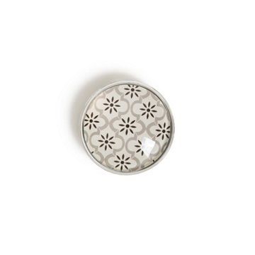 U Brands Glass Magnets - Moroccan Monochrome, 6 ct