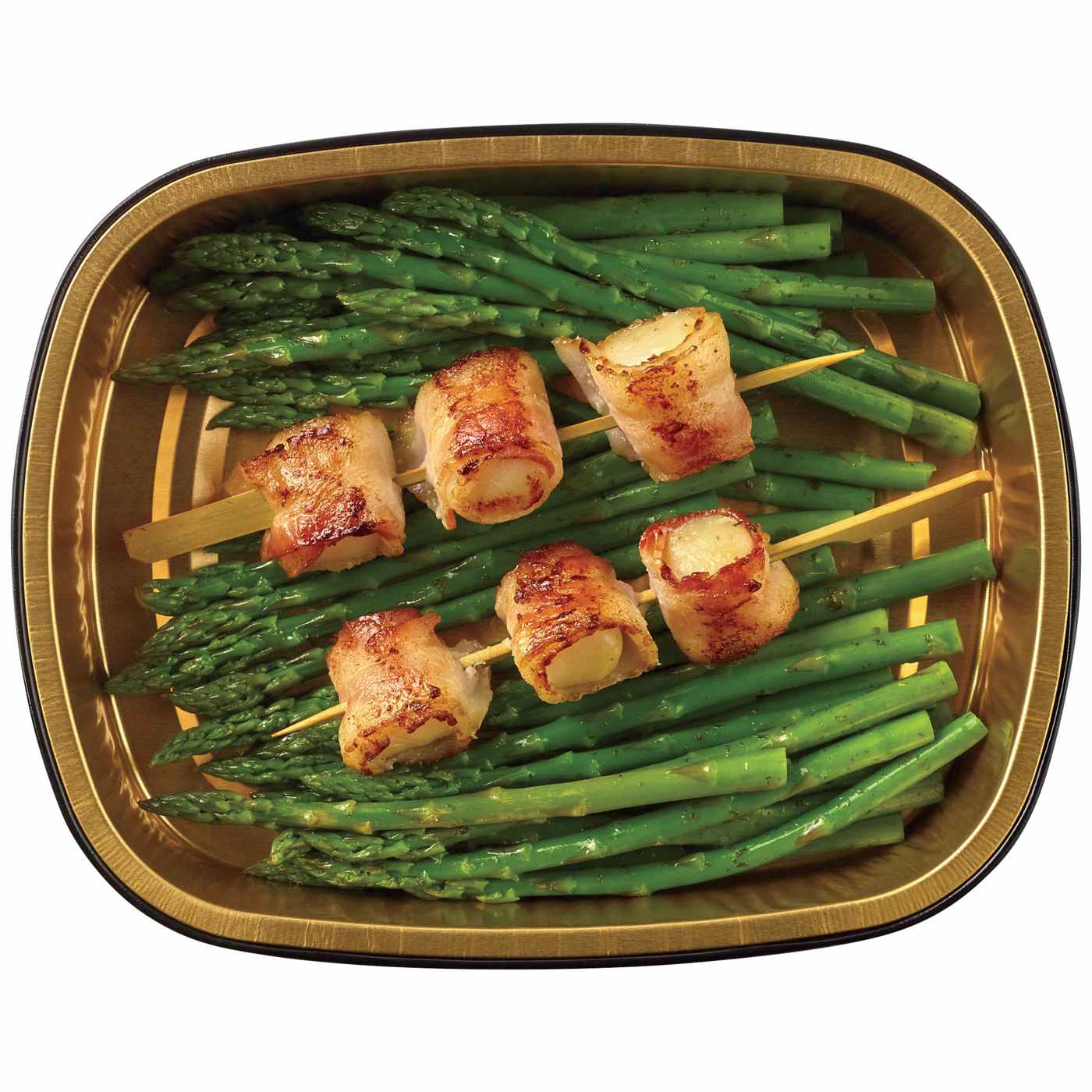 Meal Simple by H-E-B Bacon-Wrapped Scallops & Asparagus; image 1 of 4