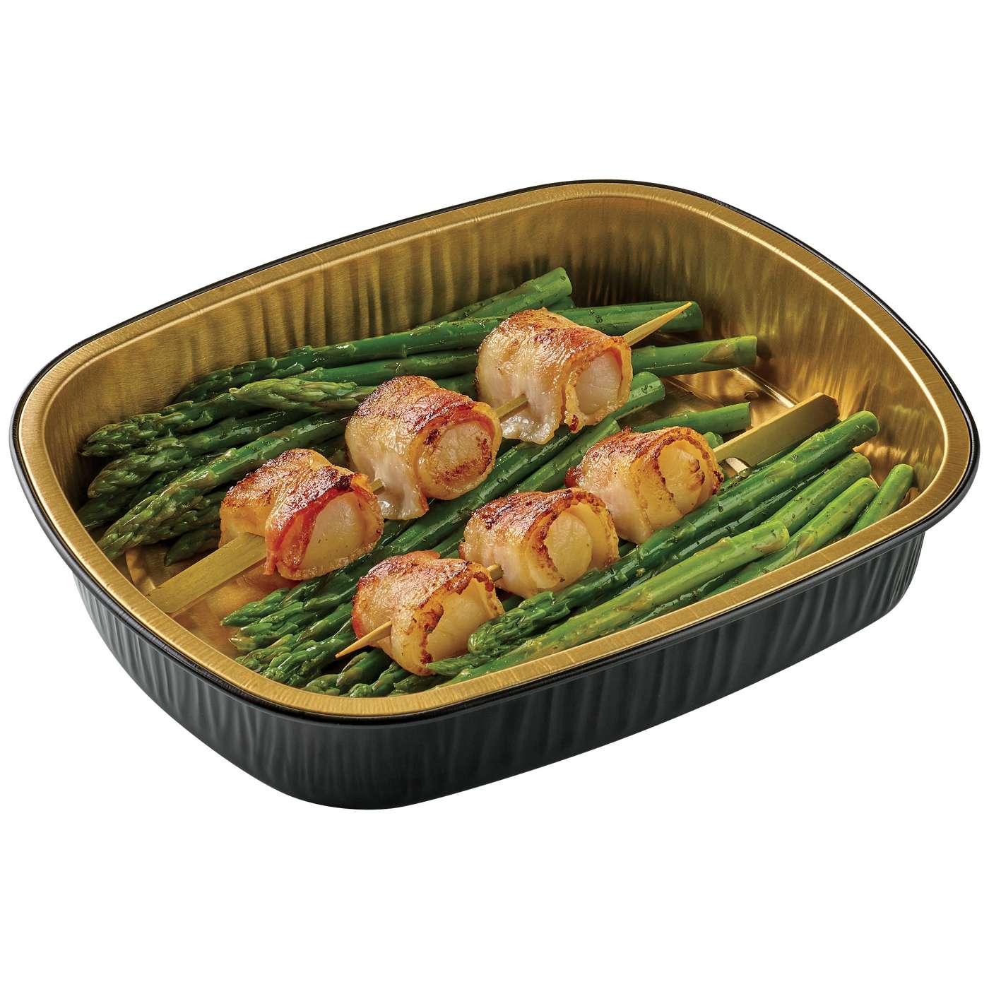 Meal Simple by HEB BaconWrapped Scallops & Asparagus Shop Entrees & sides at HEB