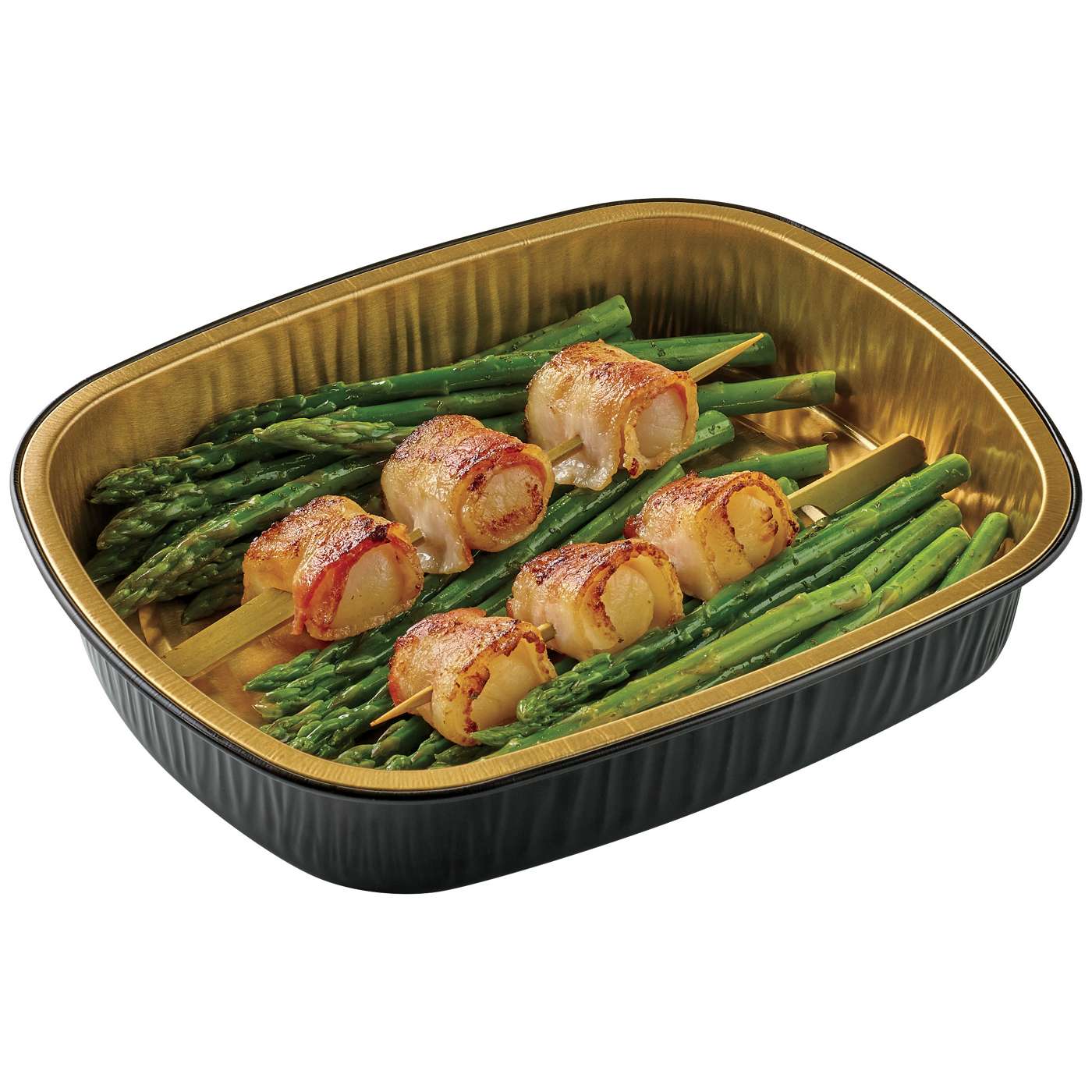 Meal Simple by H-E-B Bacon-Wrapped Scallops & Asparagus; image 3 of 4