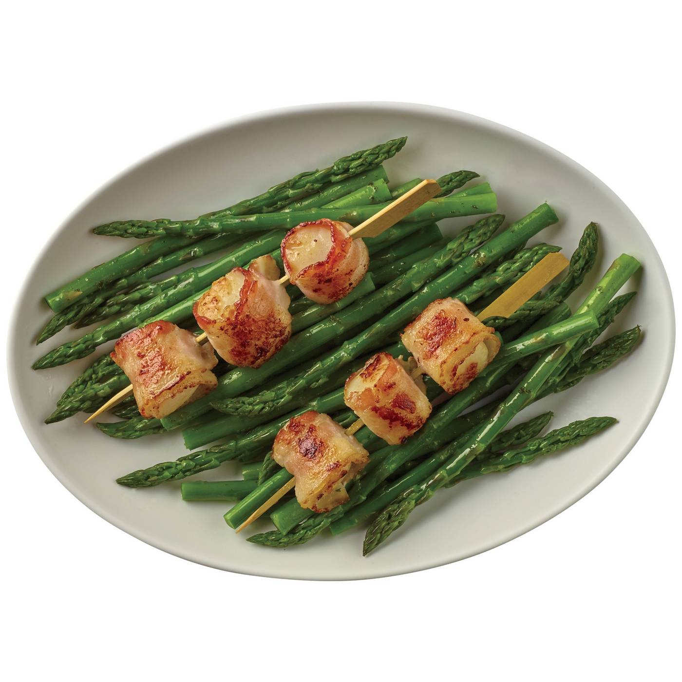 Meal Simple by HEB BaconWrapped Scallops & Asparagus Shop Entrees