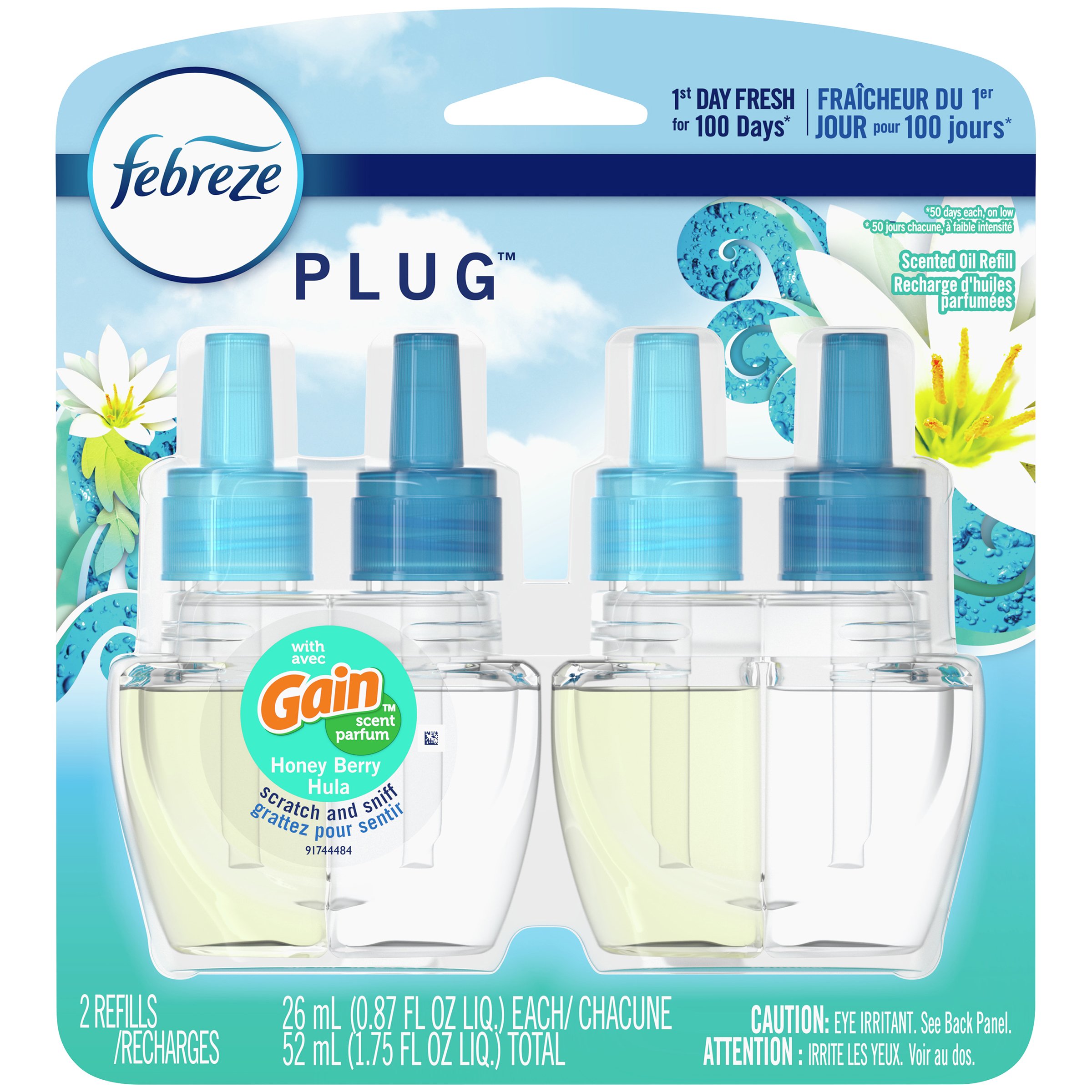 Febreze Plug Gain Honey Berry Hula Scented Oil Refills - Shop Air