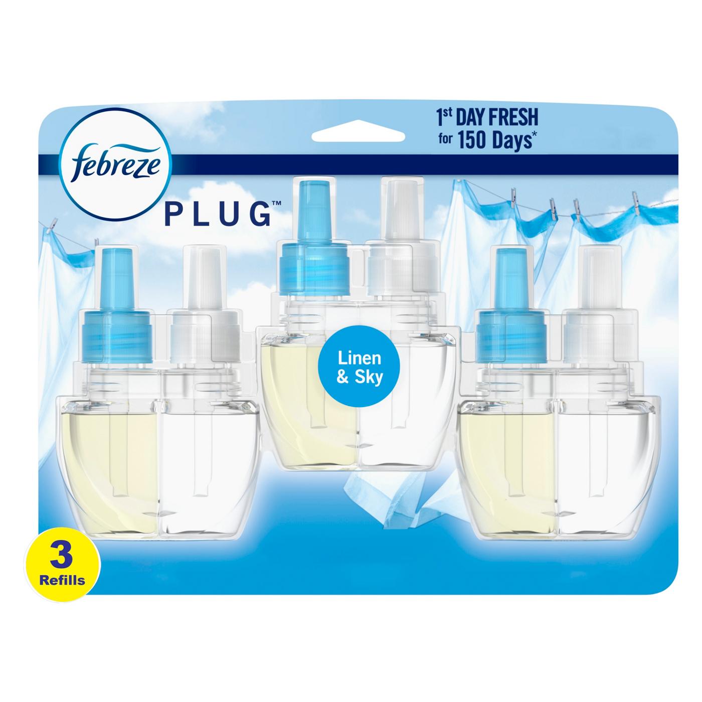 Febreze Plug Linen & Sky Scented Oil Refills; image 1 of 11