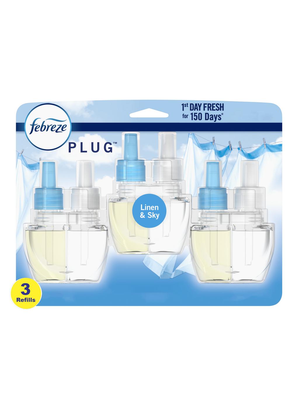Febreze Plug Linen & Sky Scented Oil Refills; image 7 of 11