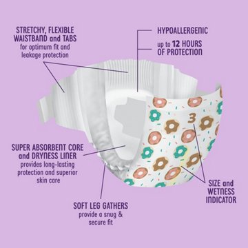 H-E-B Baby Large Pack Diapers - Size 3, 168 ct