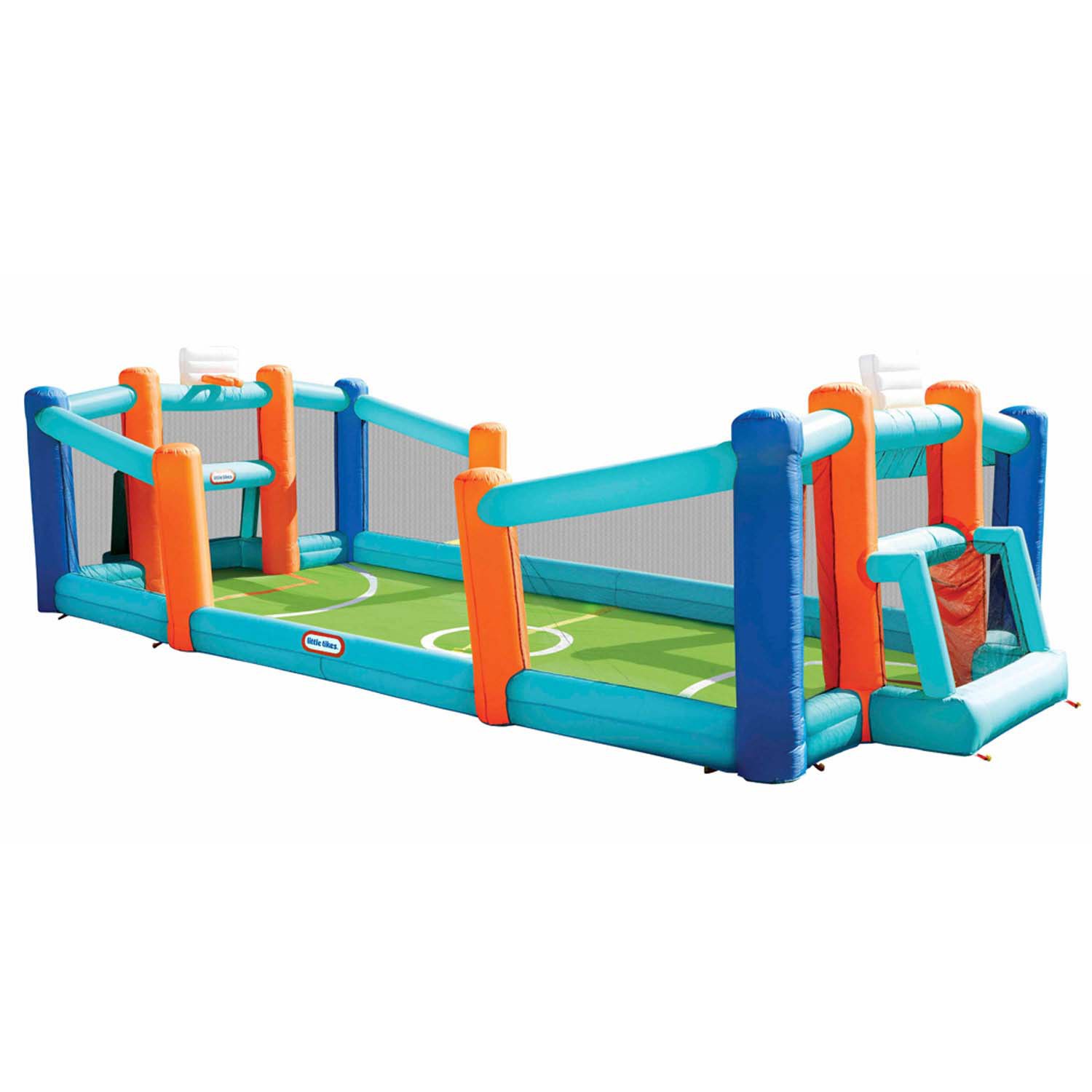Little Tikes Inflatable Backyard Basketball & Soccer Court - Shop