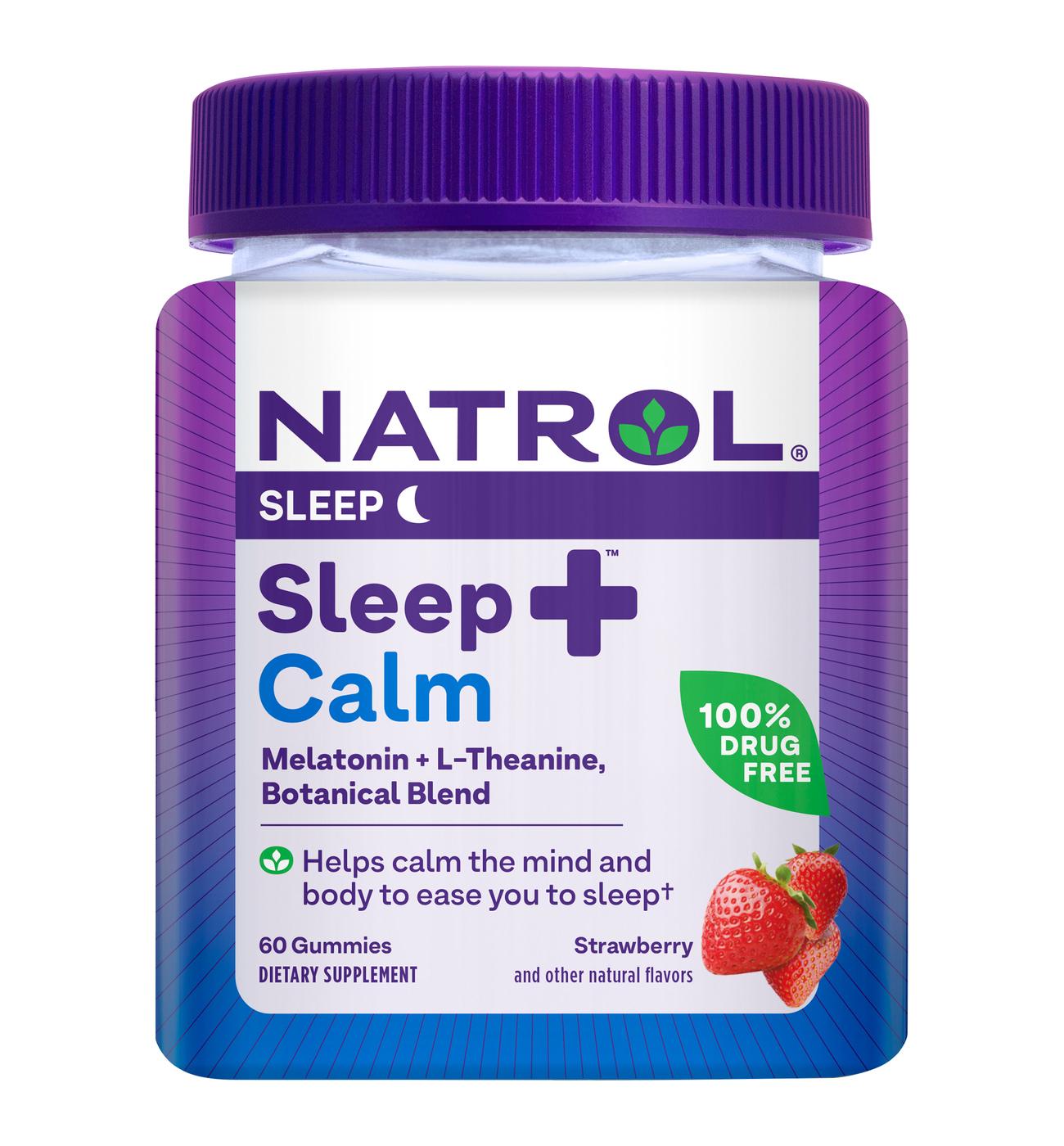 Natrol Sleep +Calm Gummies - Strawberry; image 1 of 3