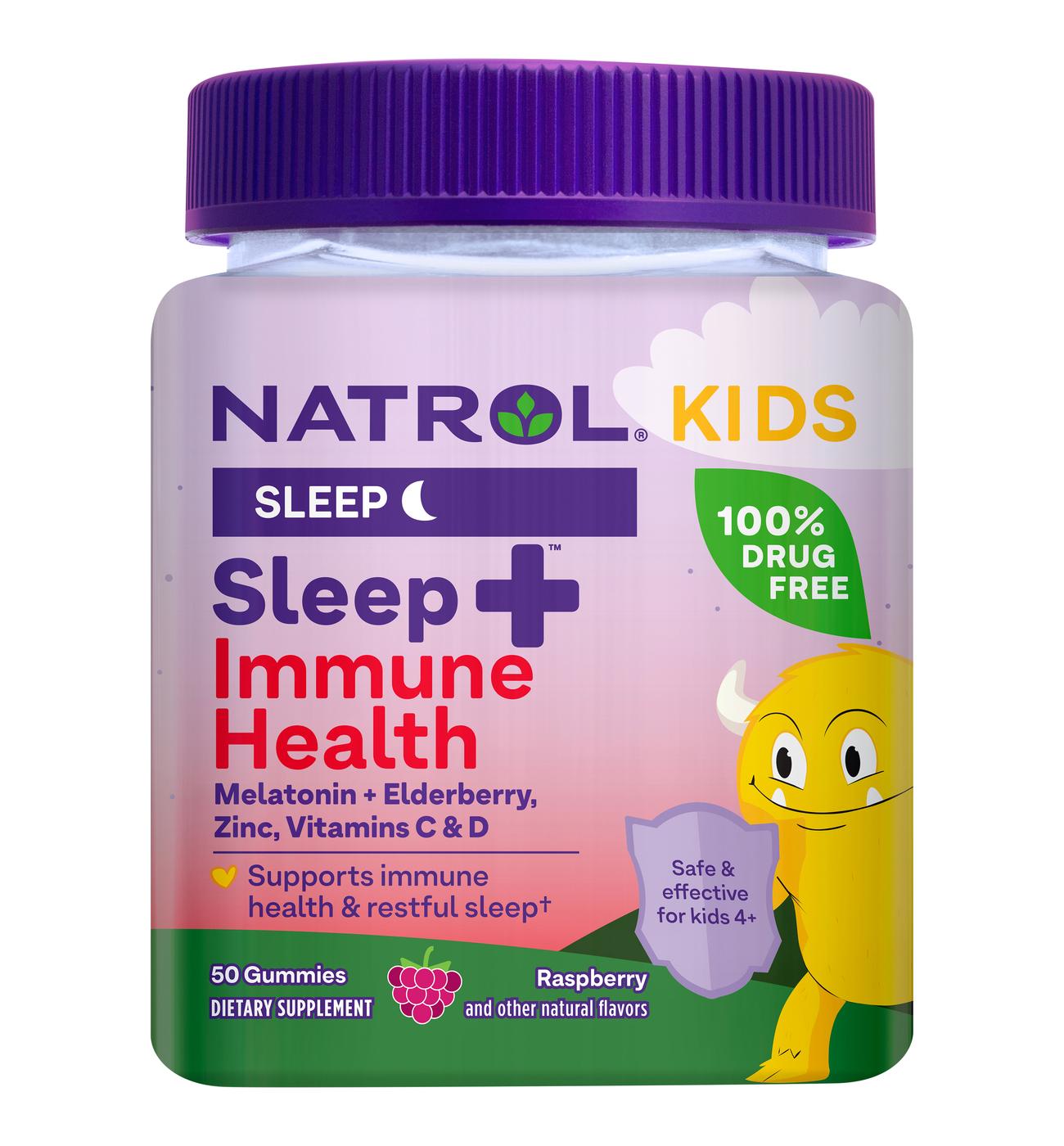 Natrol Kids Sleep +Immune Health Gummies - Raspberry; image 1 of 3