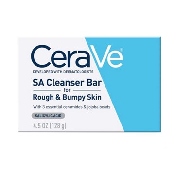 CeraVe SA Cleanser Bar for Rough & Bumpy Skin, 4.5 oz