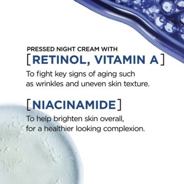 L'Oréal Paris Revitalift Pressed Night Moisturizer with Retinol, Niacinamide