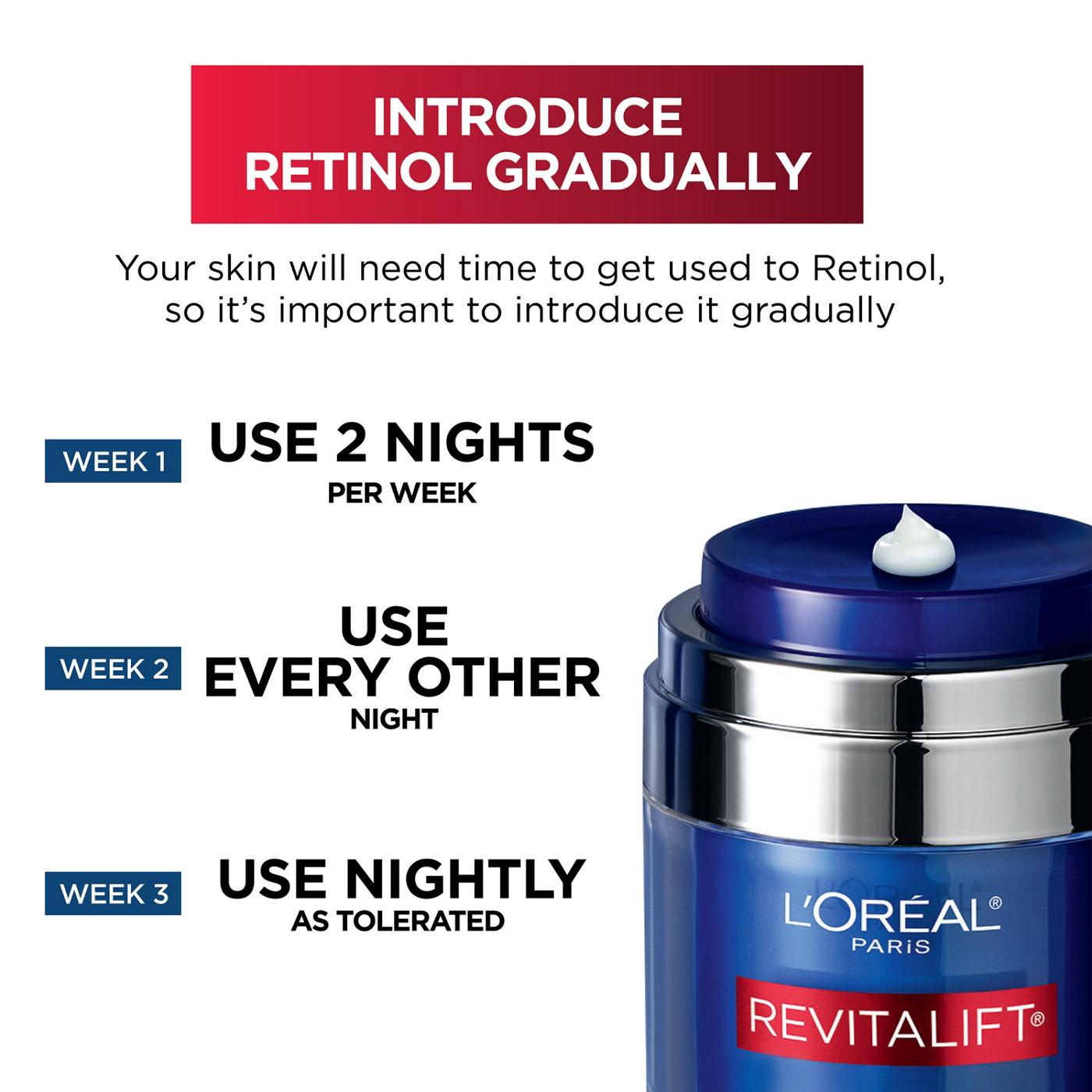 L'Oréal Paris Revitalift Pressed Night Moisturizer with Retinol, Niacinamide; image 2 of 7