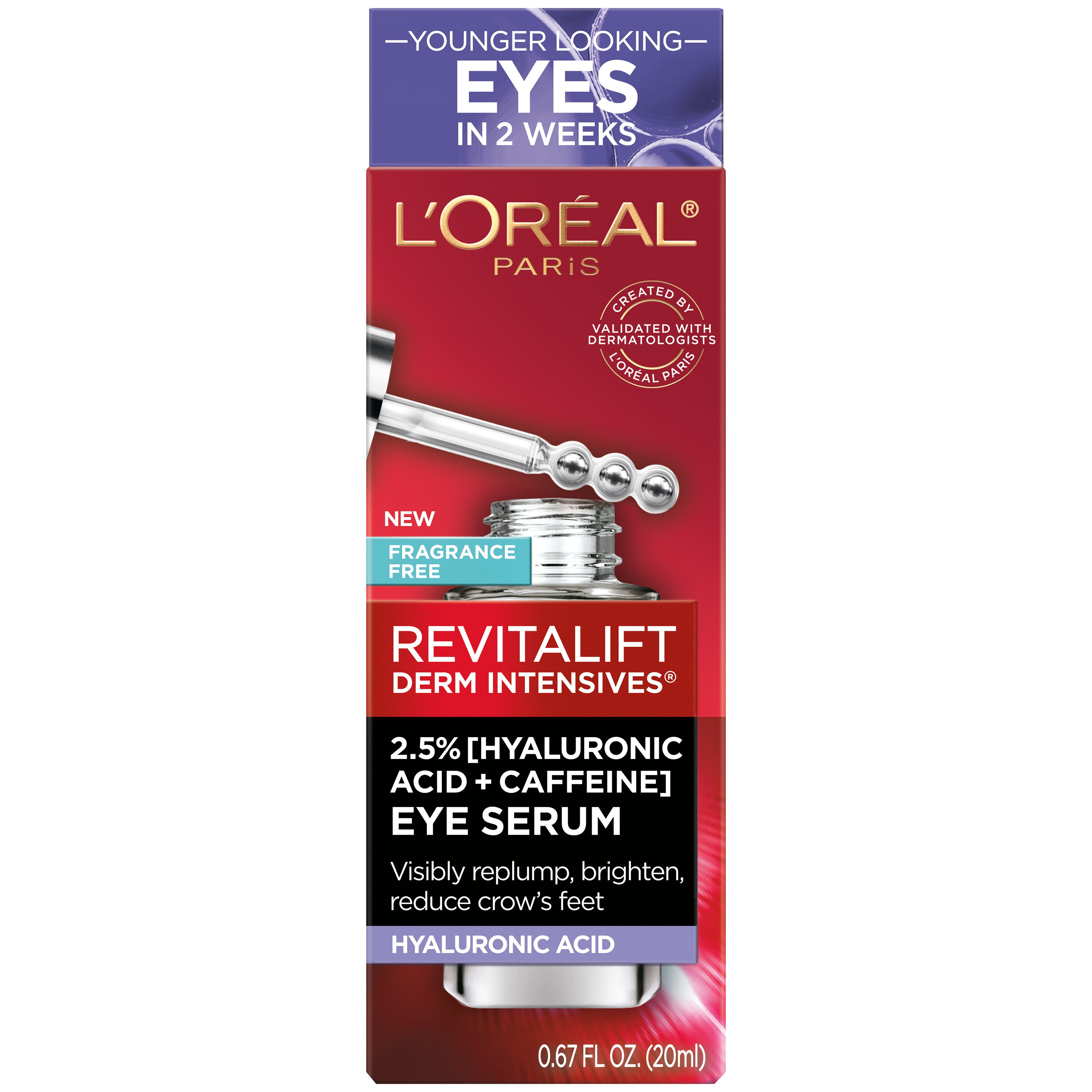 L'Oréal Paris Revitalift Derm Intensives Hyaluronic Caffeine Eye Serum
