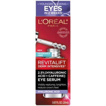 L'Oréal Paris Revitalift Derm Intensives Hyaluronic Caffeine Eye Serum, 0.67 oz