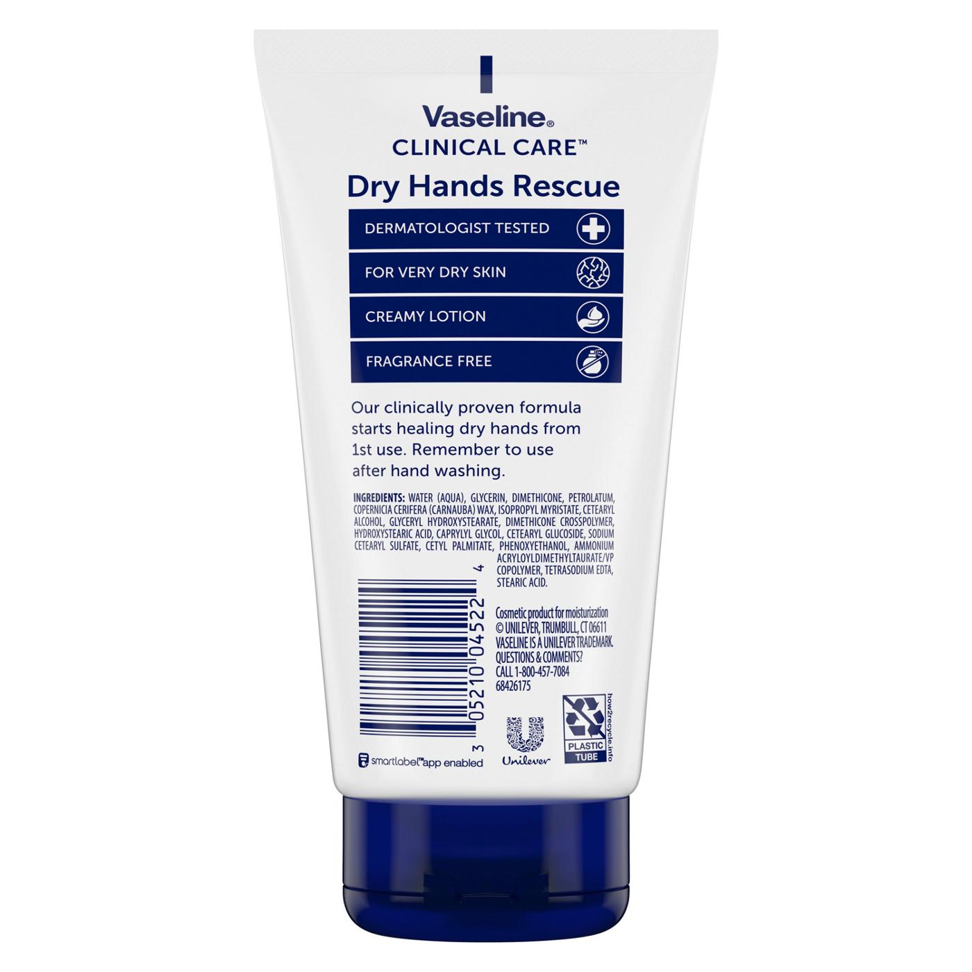Vaseline Clinical Care Dry Hands Rescue Cream Hand Cream Shop Body