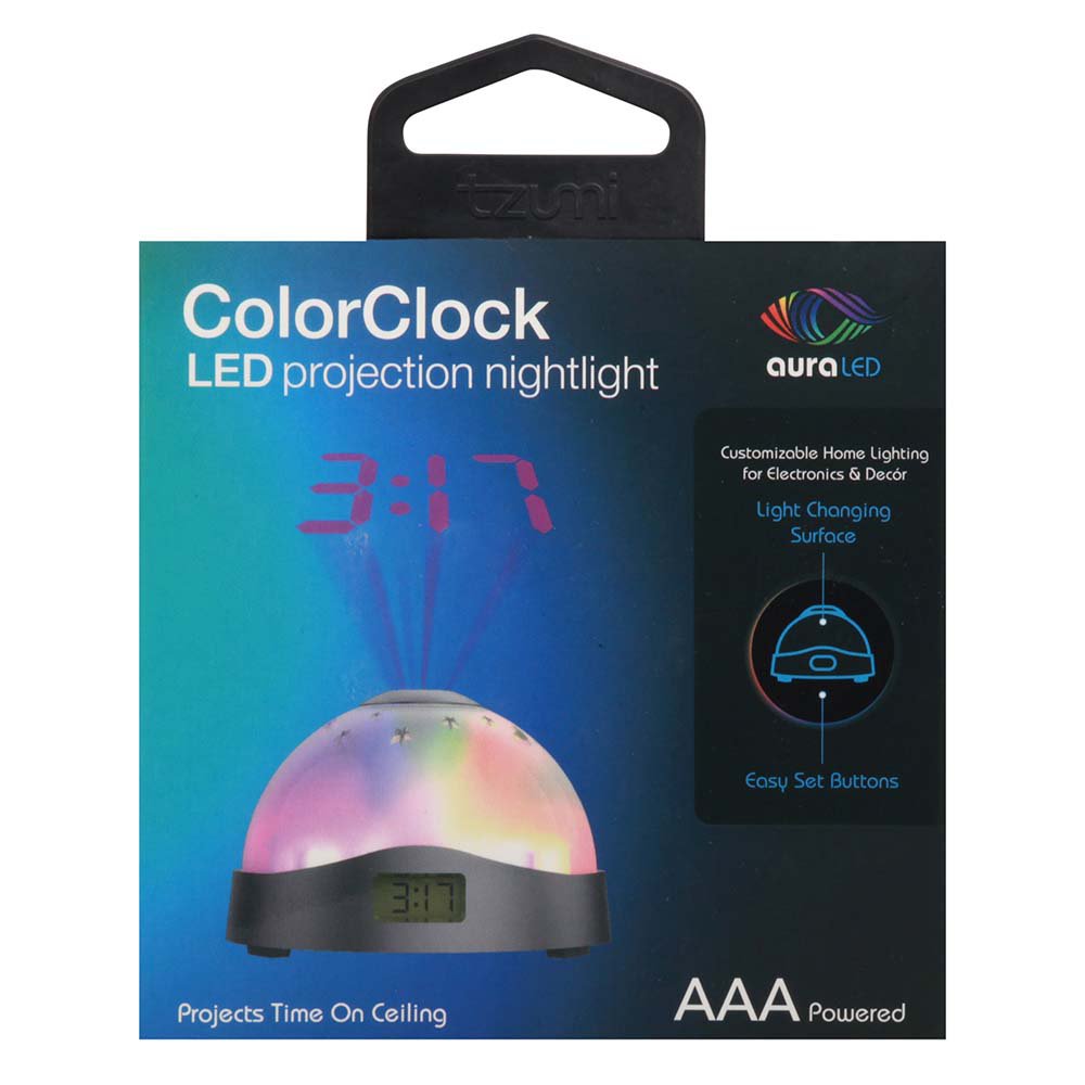 Tzumi ColorClock LED Projection Nightlight Shop Light bulbs at HEB