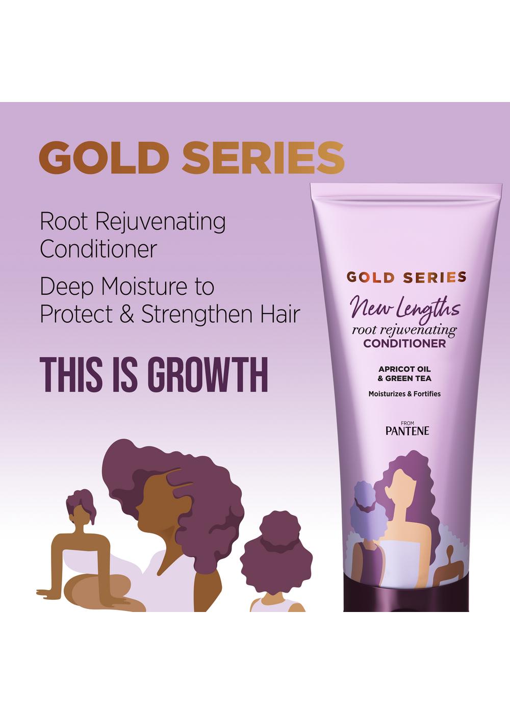 Pantene Gold Series New Lengths Root Rejuvenating Conditioner; image 2 of 10