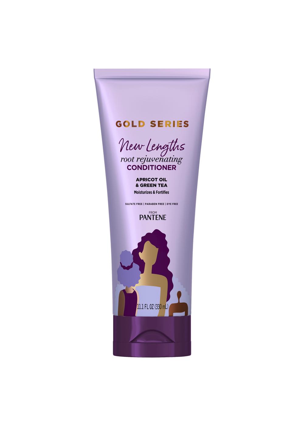 Pantene Gold Series New Lengths Root Rejuvenating Conditioner; image 7 of 10