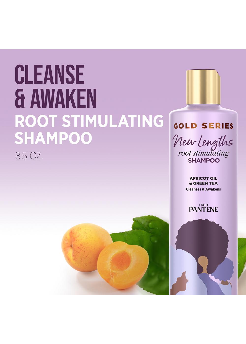 Pantene Gold Series New Lengths Root Stimulating Shampoo; image 2 of 3