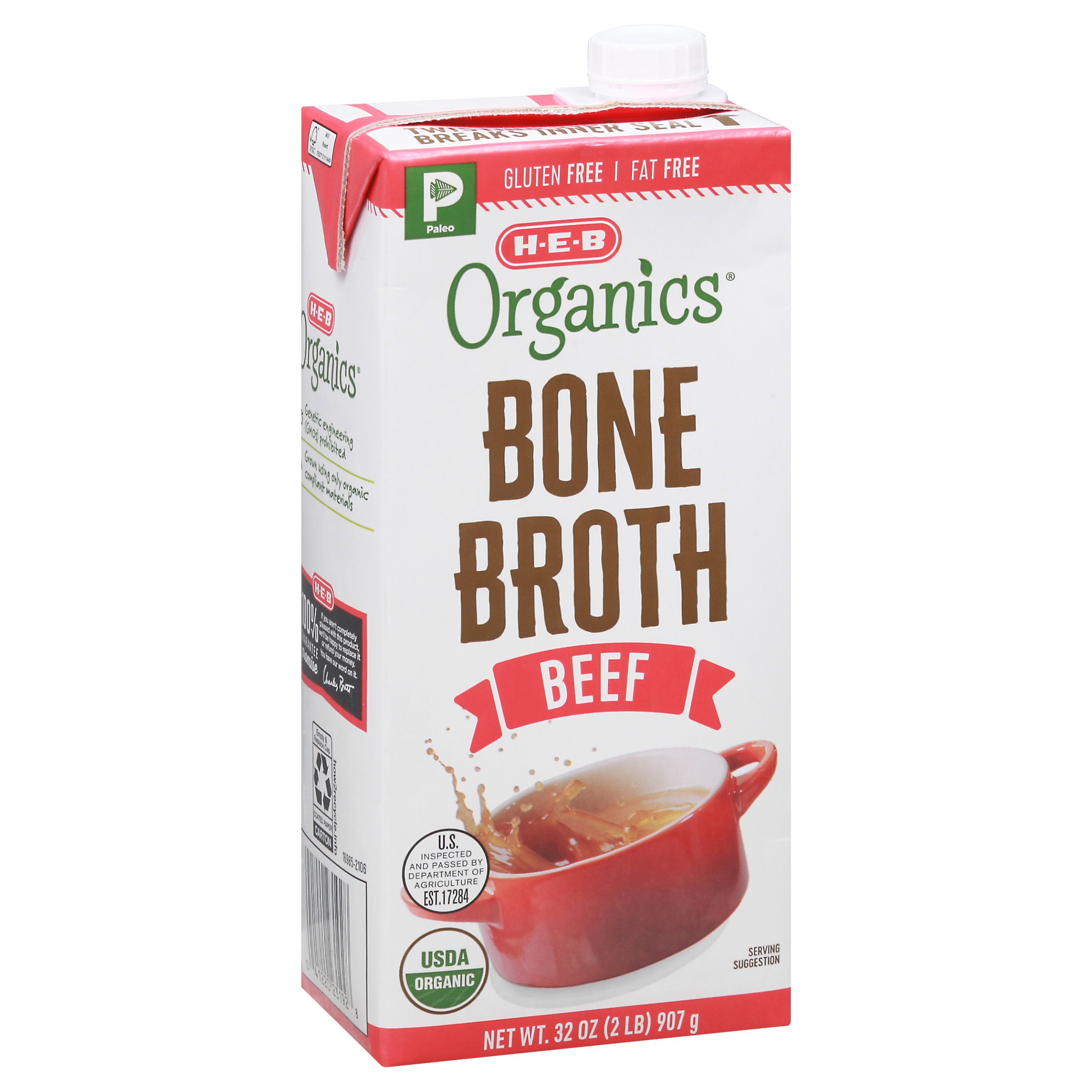 H-E-B Organics Beef Bone Broth - Shop Broth & bouillon at H-E-B