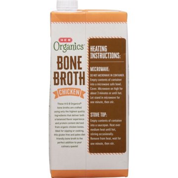 H-E-B Organics Chicken Bone Broth, 32 oz