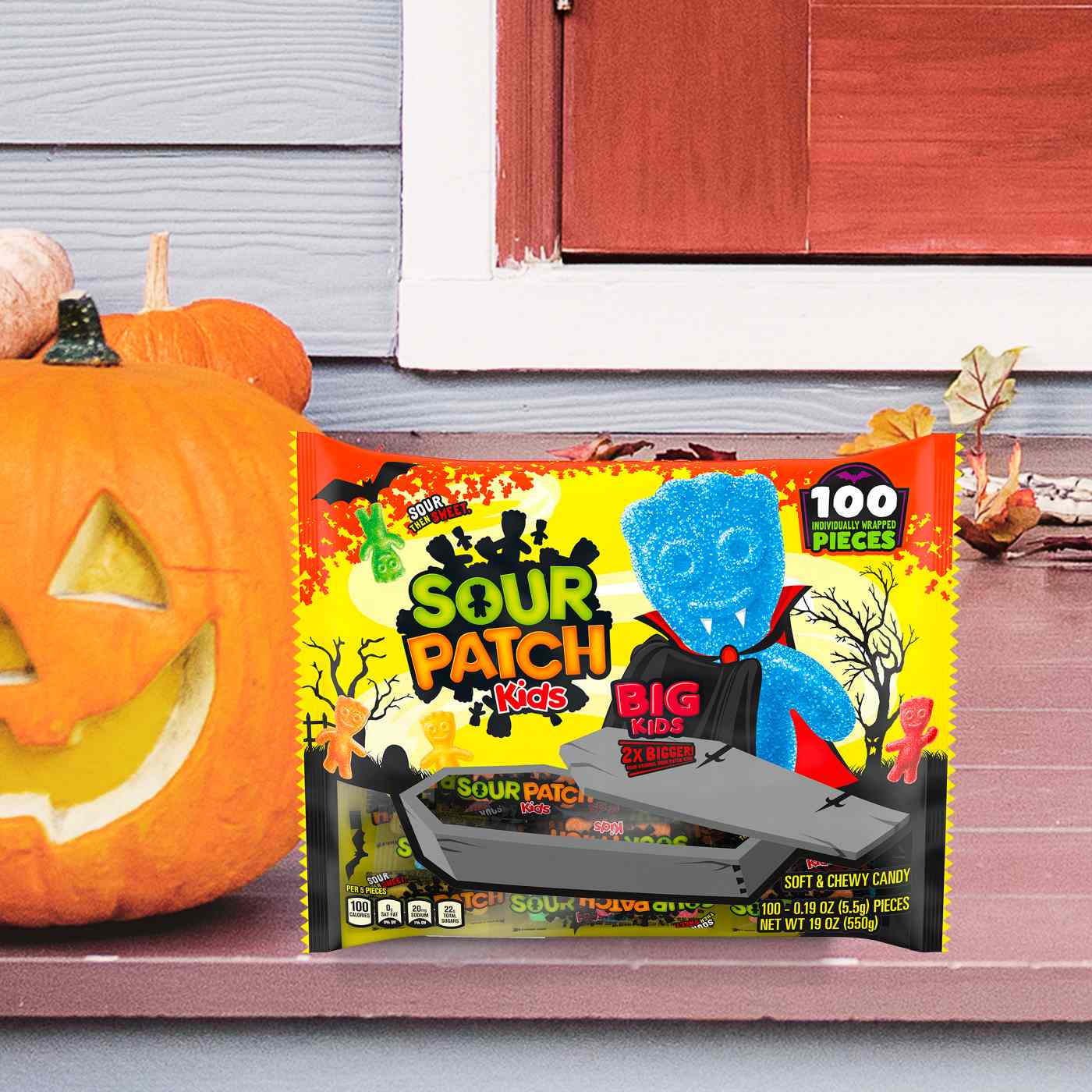 Sour Patch Kids BIG Individually Wrapped Soft & Chewy Halloween Candy; image 5 of 9