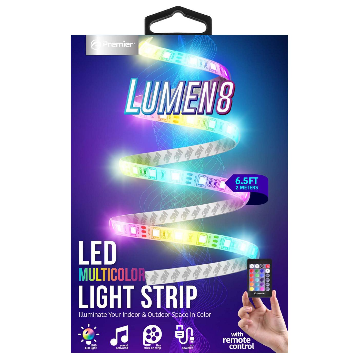 Lumen8 rgb deals multicolor strip light