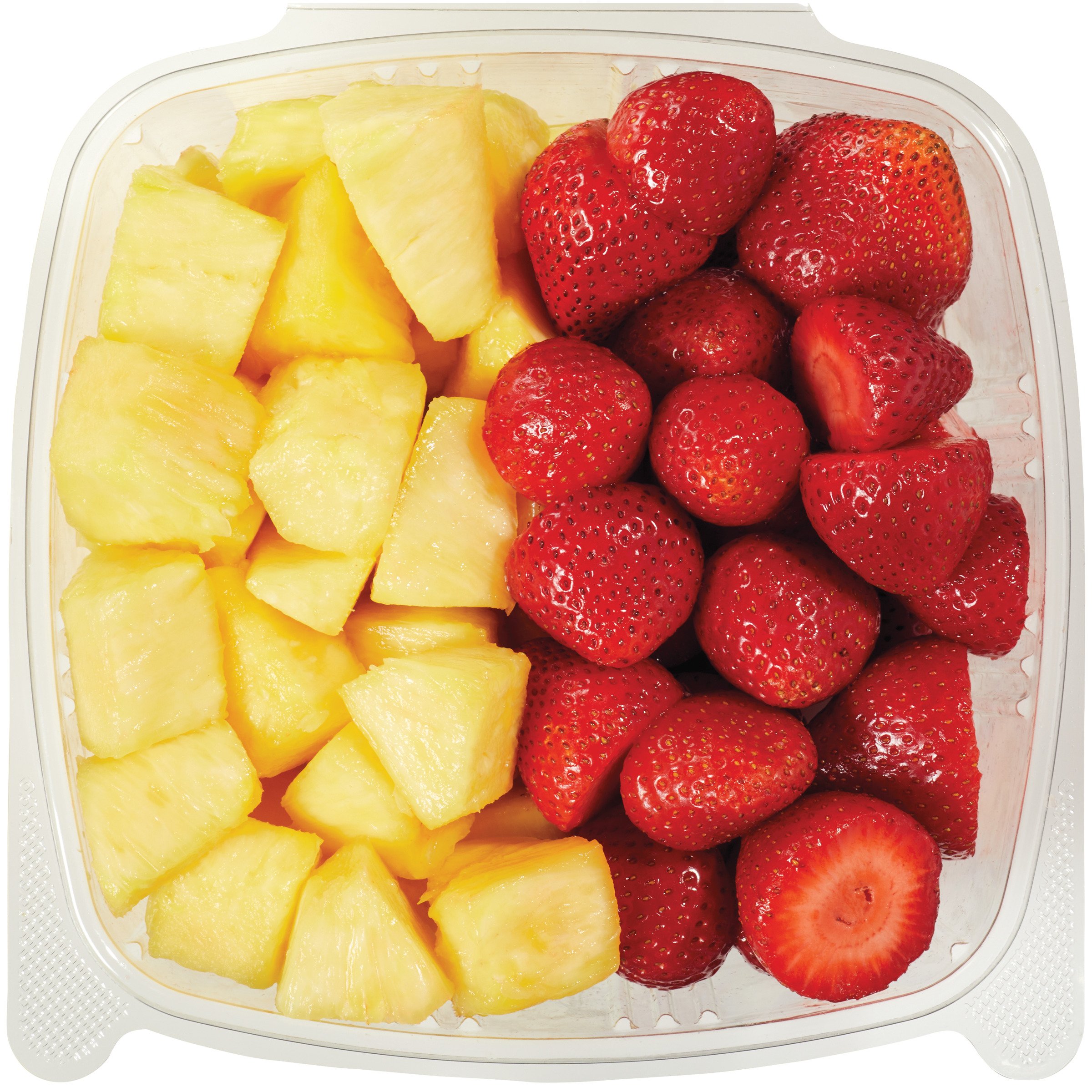 Fresh Pineapple And Strawberry Bowl, Extra Large - Shop Fruit At H-E-B