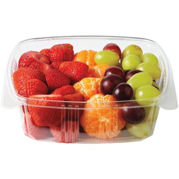 H-E-B Fresh Cut Strawberries Mandarin Orange & Grapes - Extra Large, Avg. 2.01 lbs