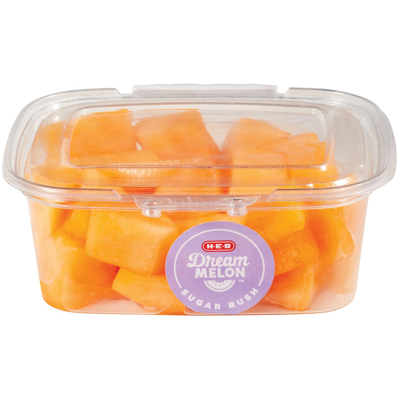 H-E-B Dream Melon Cut Fruit - Sugar Rush - Shop Melons at H-E-B