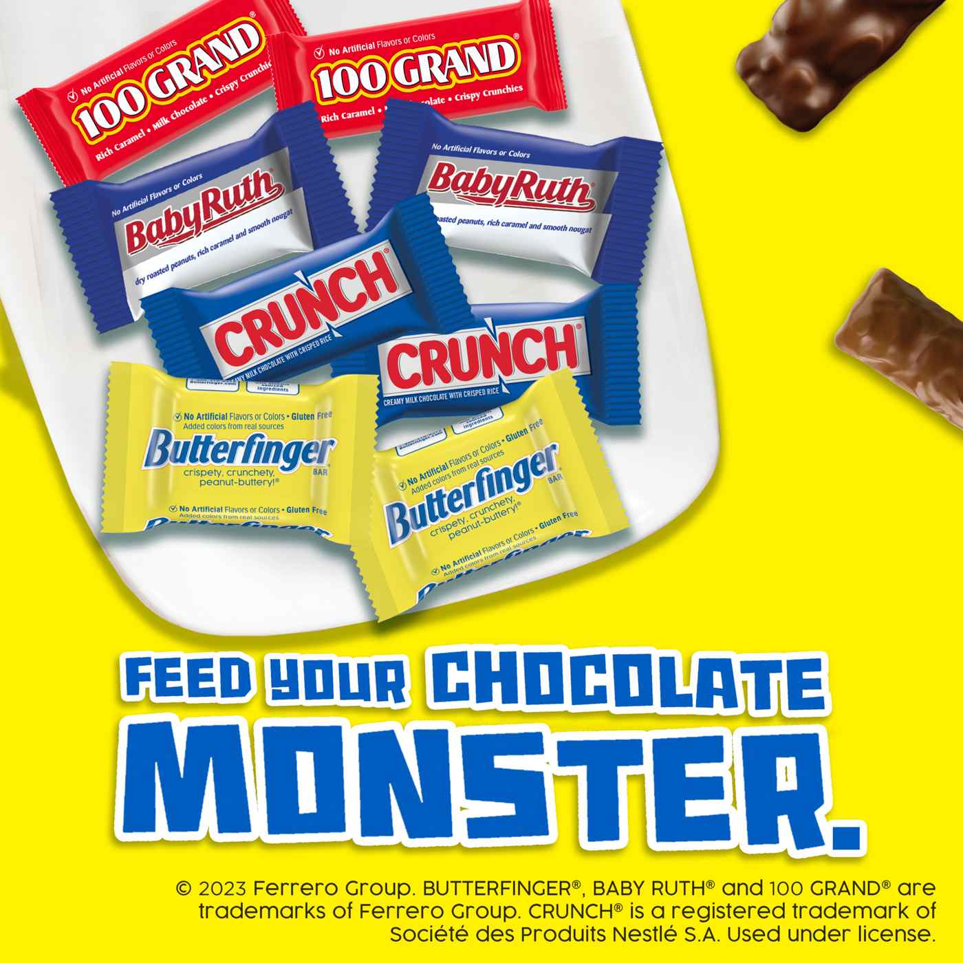 Baby Ruth, 100 Grand, Butterfinger & Crunch Assorted Halloween Chocolate Candy Bars; image 7 of 7