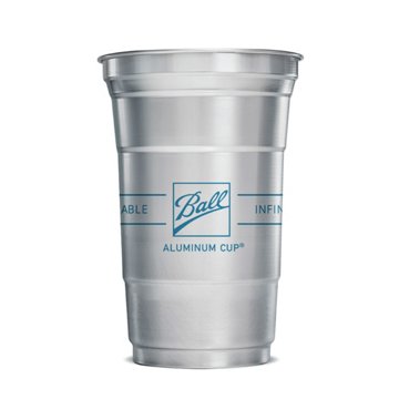 Ball Aluminum Cup Cold Drink 20 oz Recyclable Party Cups, 10 ct