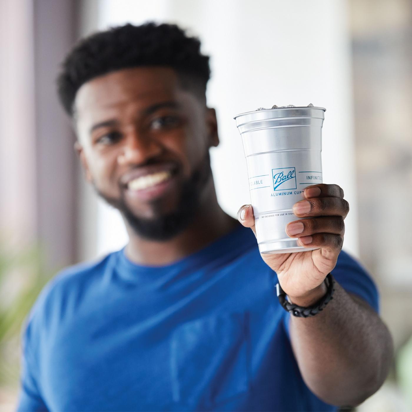 Ball Aluminum 10 Cups | The Ultimate 100% Recyclable Cold-Drink Cup 20 oz.  Cup