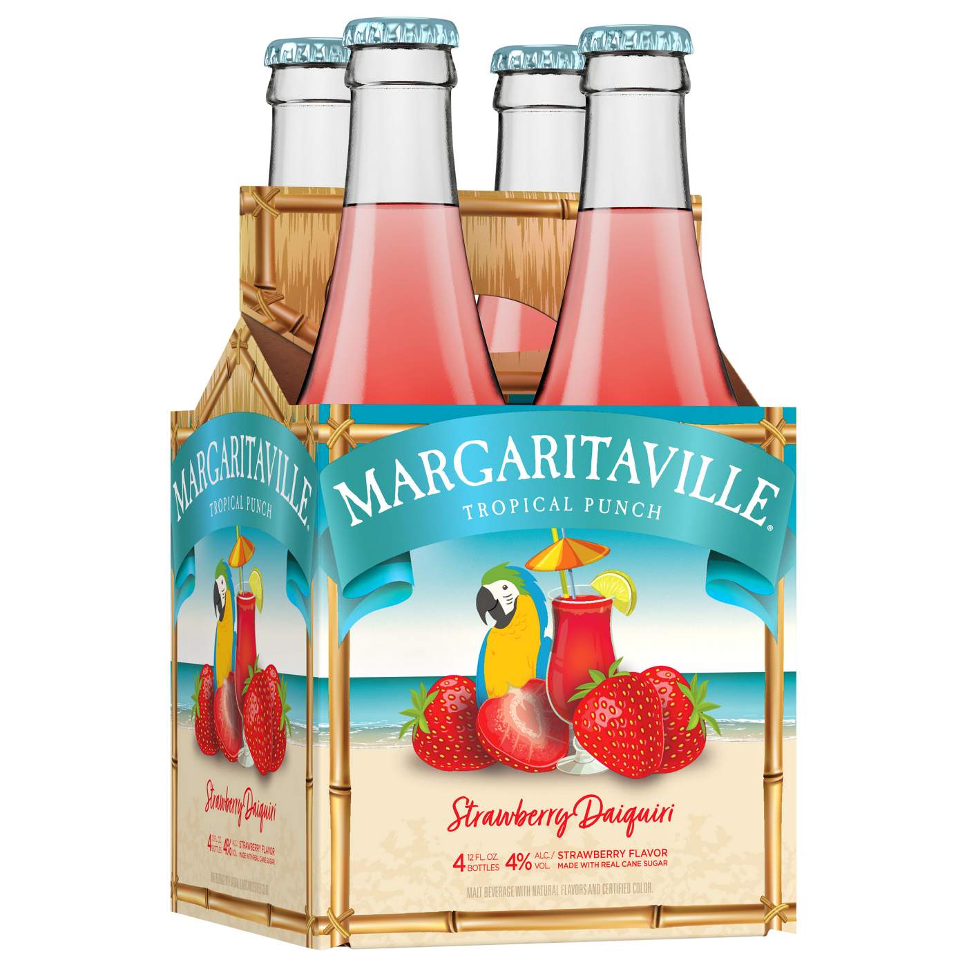 Margaritaville Tropical Punch Strawberry Daiquiri 12 oz Bottles; image 1 of 2