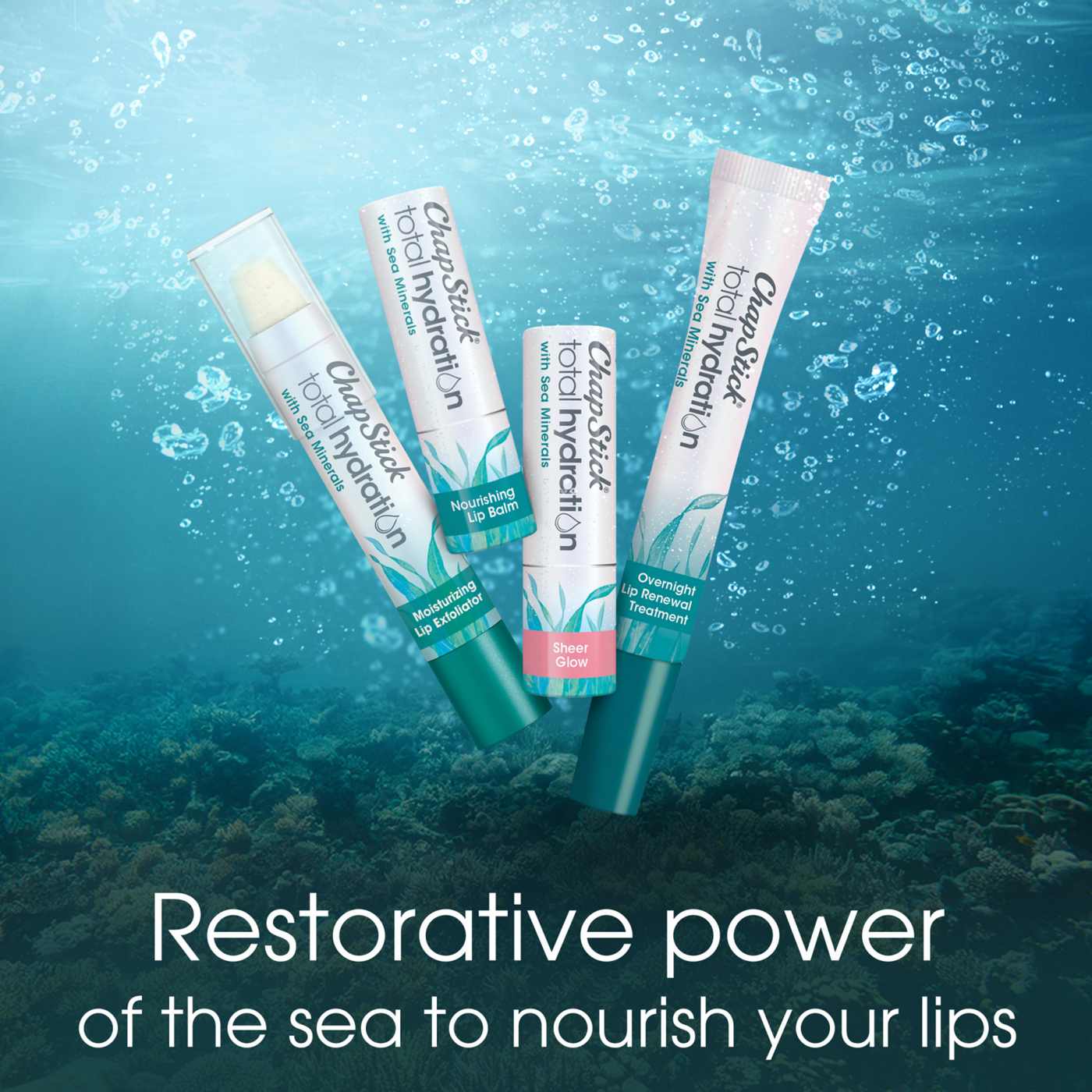 Chapstick Total Hydration With Sea Minerals Sheer Glow Tinted Lip Balm; image 4 of 6