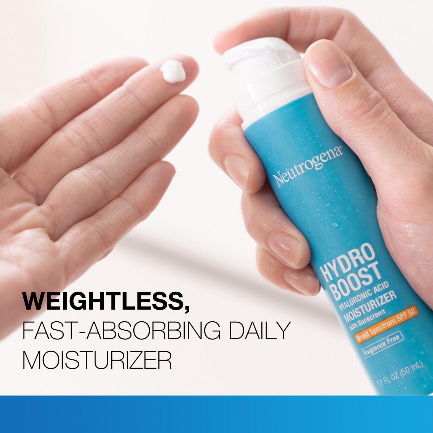 Neutrogena Hydro Boost SPF 50 Hyaluronic Acid Moisturizer; image 4 of 8