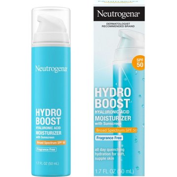 Neutrogena Hydro Boost SPF 50 Hyaluronic Acid Moisturizer, 1.7 oz