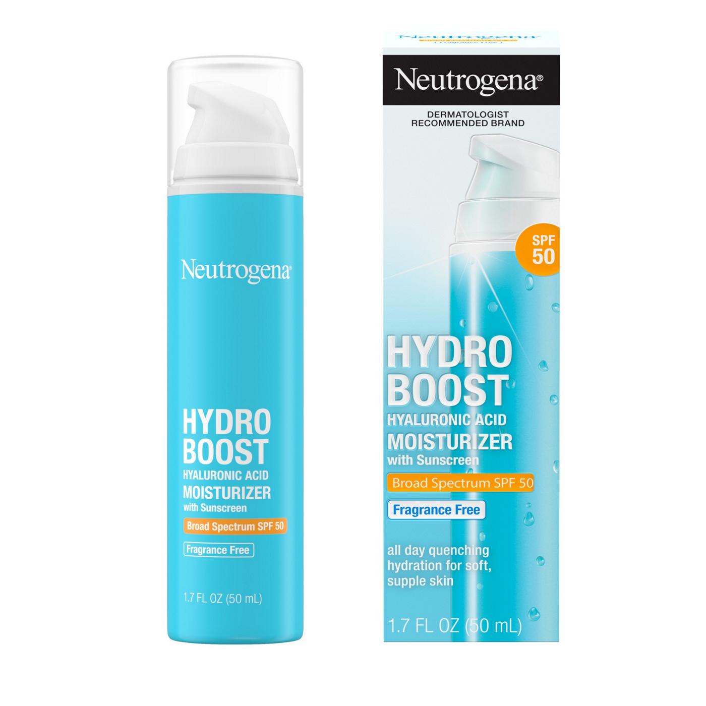 Neutrogena Hydro Boost SPF 50 Hyaluronic Acid Moisturizer; image 8 of 8