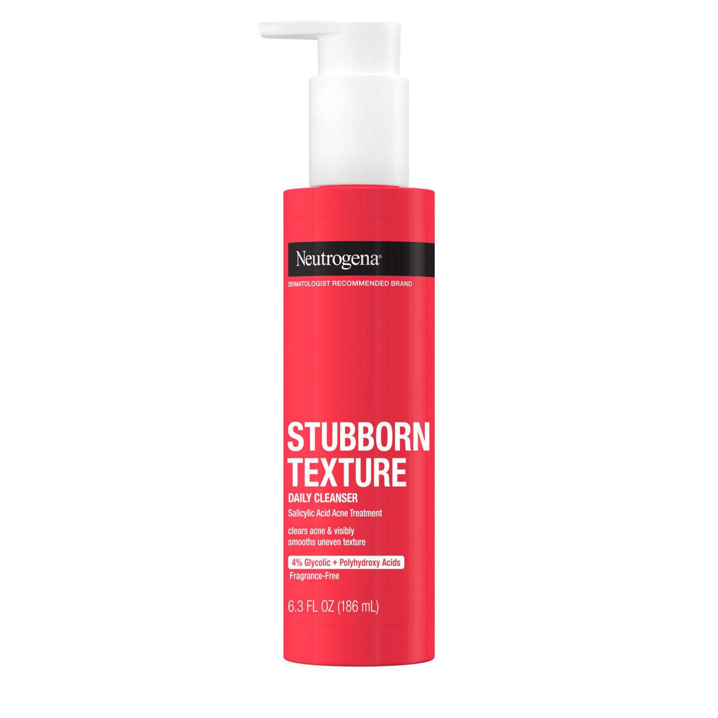 Neutrogena Stubborn Texture Acne Gel Cleanser with Salicylic Acid; image 1 of 2