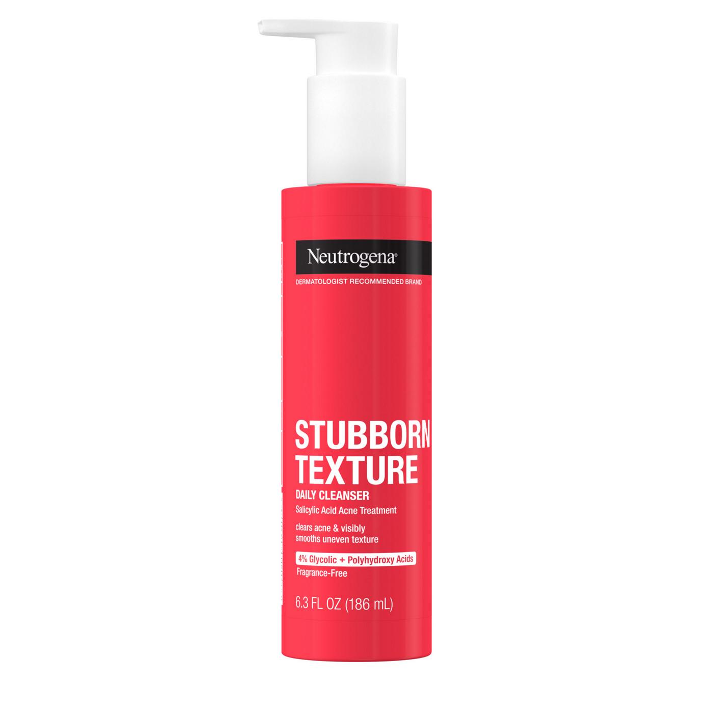 Neutrogena Stubborn Texture Acne Gel Cleanser with Salicylic Acid; image 2 of 2