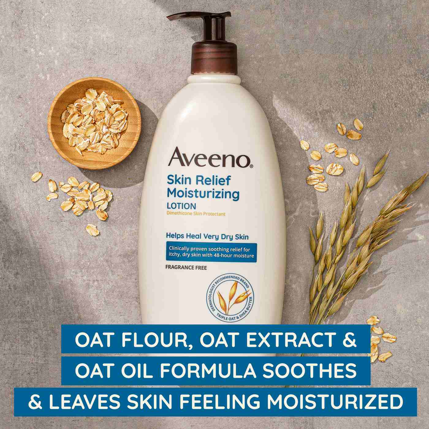 Aveeno Skin Relief Moisturizing Lotion - Fragrance Free; image 5 of 8