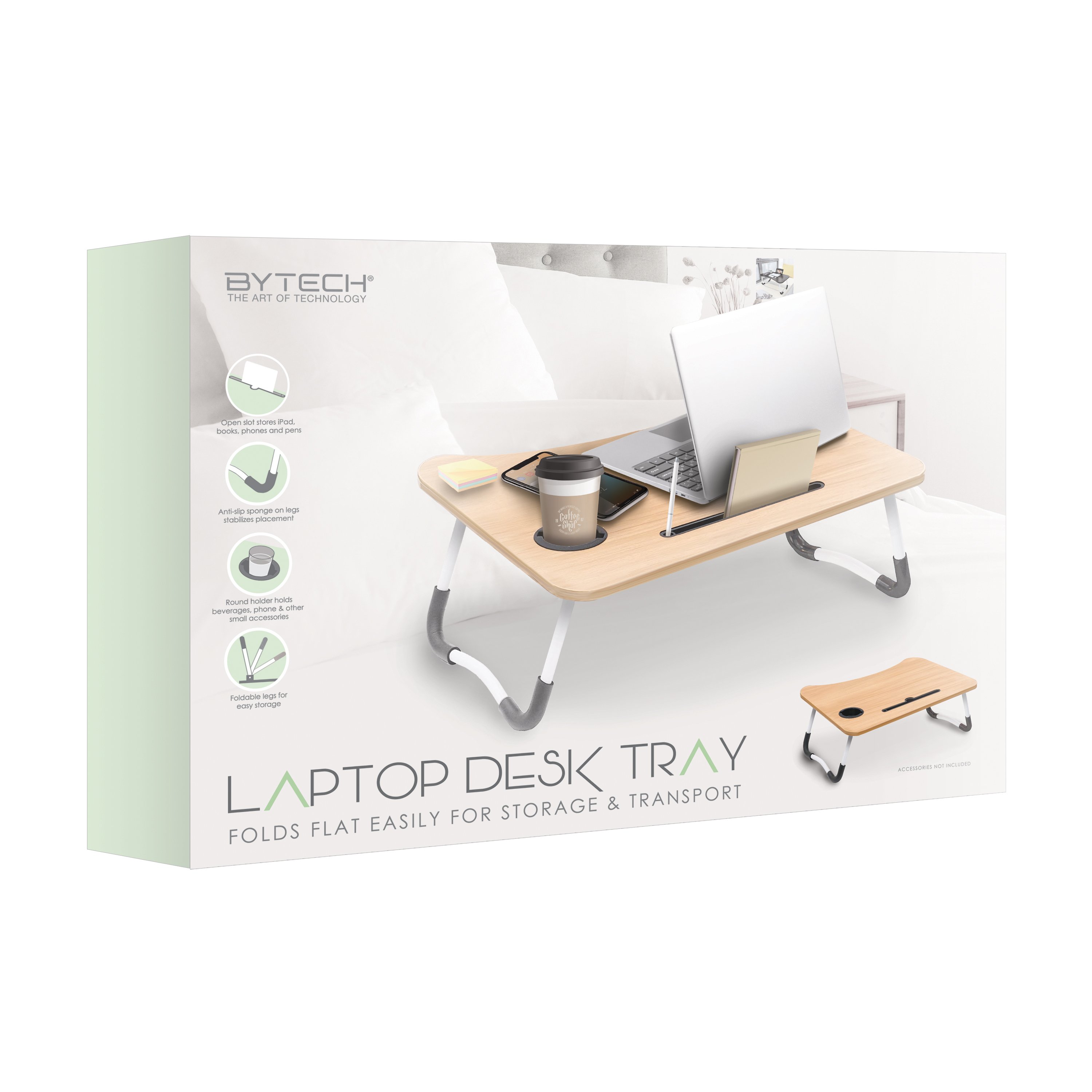 Bytech Folding Laptop Desk Tray Shop Electronics at HEB