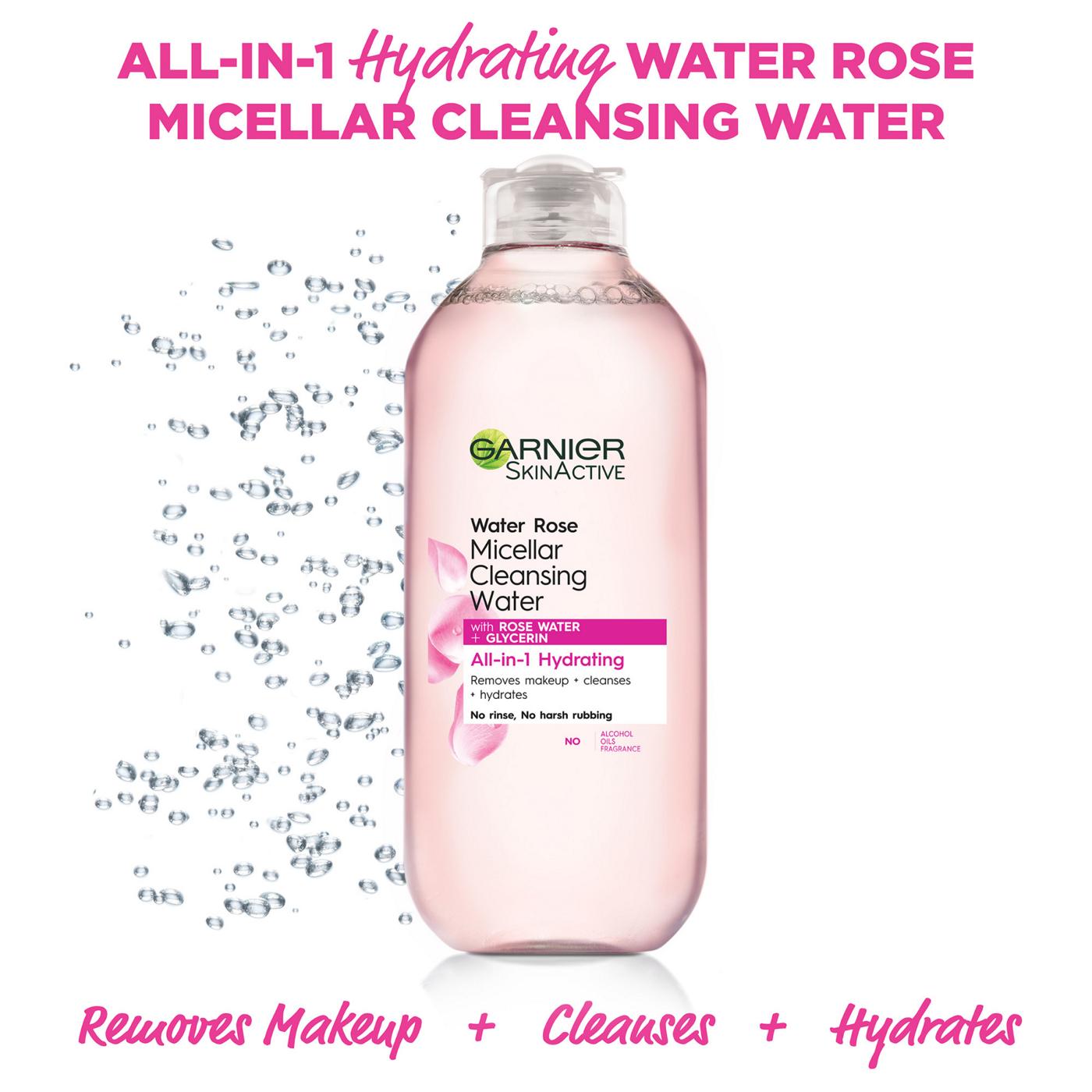 Garnier SkinActive Micellar Cleansing Water - Water Rose; image 2 of 10