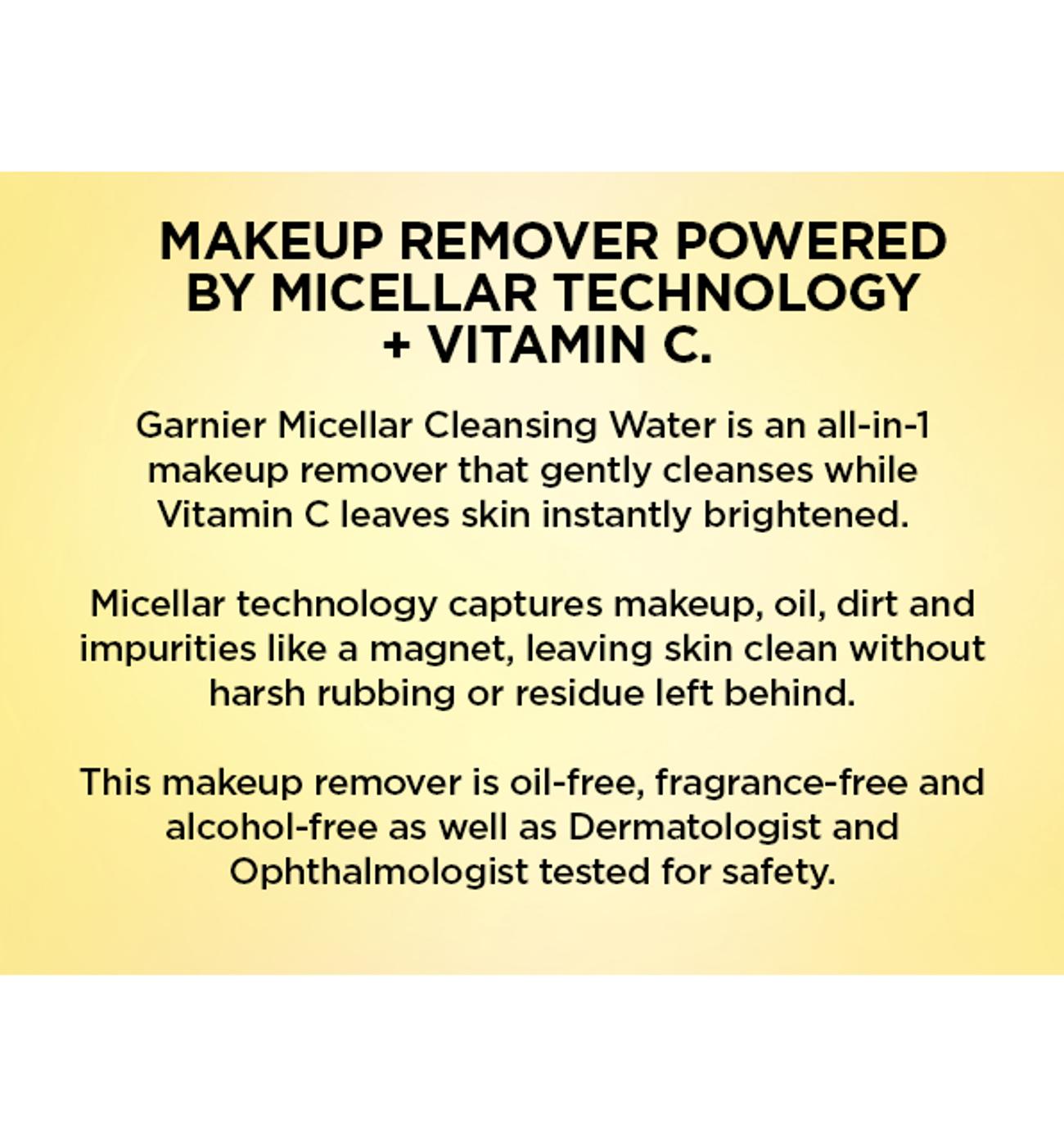 Garnier SkinActive Micellar Cleansing Water - Vitamin C; image 9 of 10