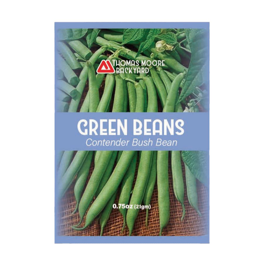 Thomas Moore Backyard Contender Bush Green Beans Seed Packet Shop