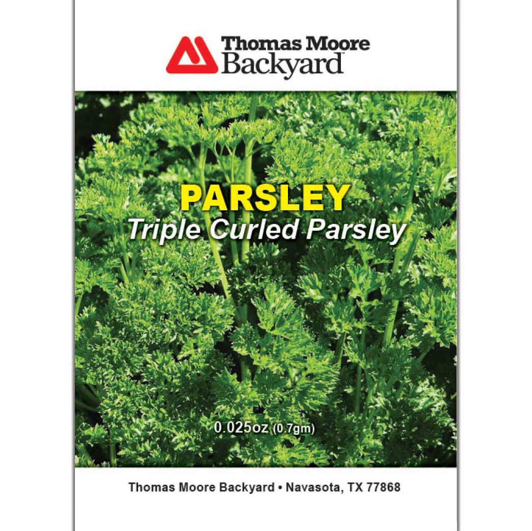 Thomas Moore Backyard Triple Curled Parsley Seed Packet Shop Seeds at HEB